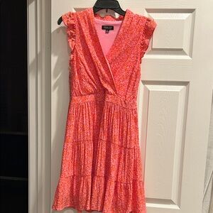 Rachel Zoe Floral Dress pink orange